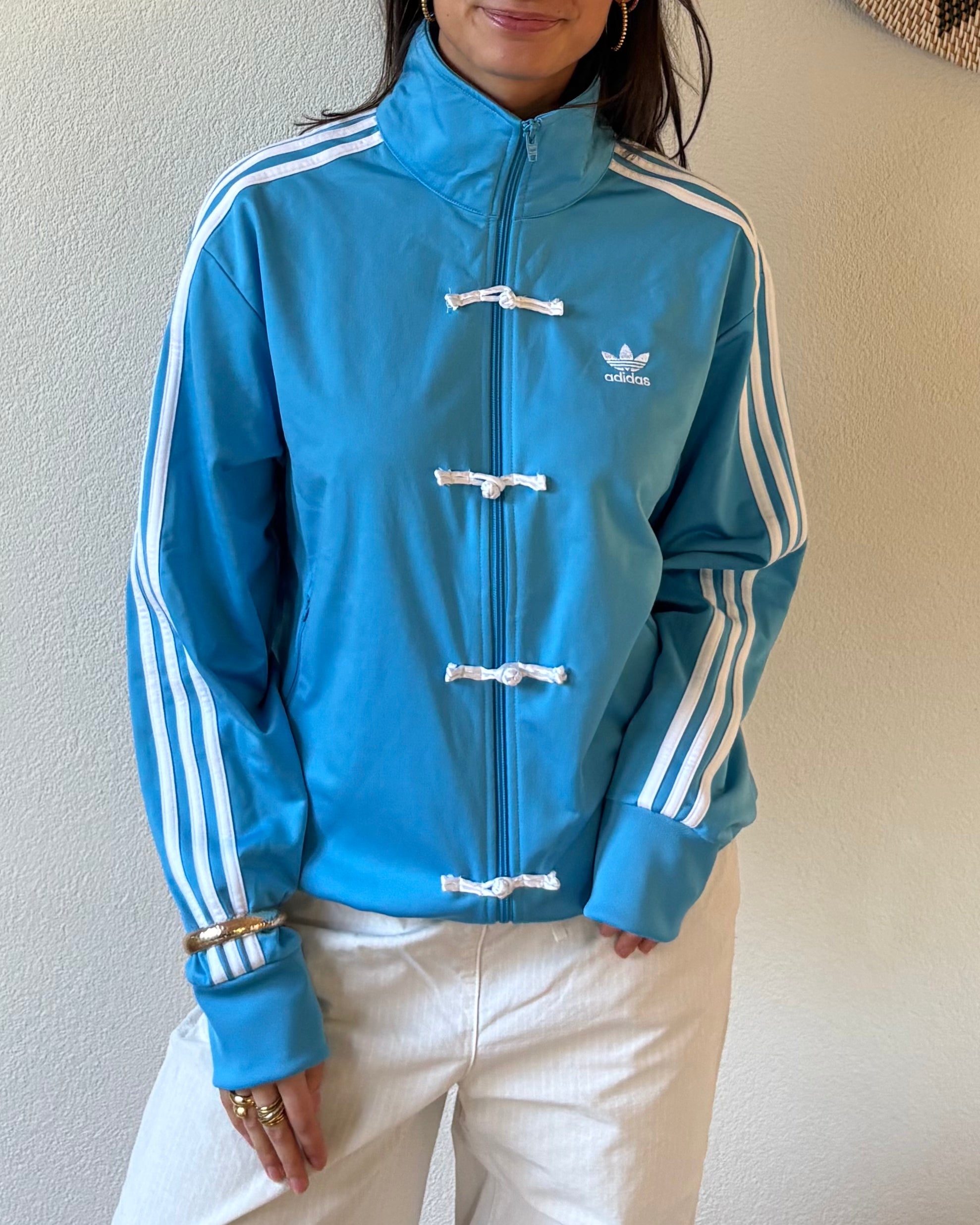 Adidas Chinese knots blue