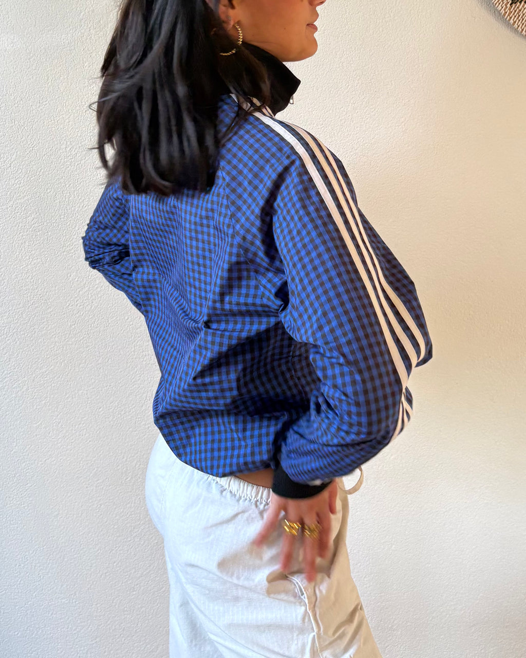 Adidas checked jacket